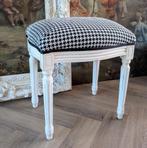 Vintage franse vanity kruk Brocante makeup stool krukje, Ophalen of Verzenden, Zo goed als nieuw, Hout