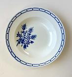 Badonviller diep bord soepbord blauwe bloemen en rand