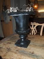 Zwarte Bloempot/Vaas, Overige materialen, Gebruikt, Rond, Tuin