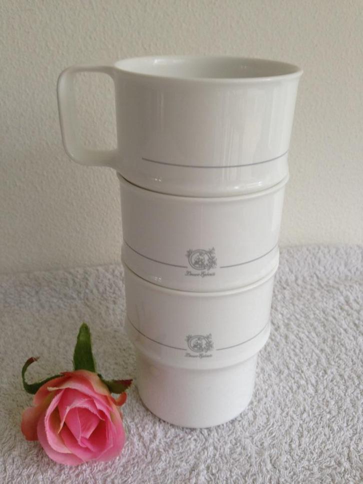 🩶3 Douwe Egberts Vintage ROSTI MEPAL Mokken/ Bekers., Caravans en Kamperen, Kampeeraccessoires, Zo goed als nieuw, Ophalen of Verzenden