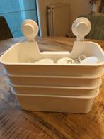 Ikea badkamer bakje met zuignappen 4x Tisken, Ophalen of Verzenden, Gebruikt, Overige typen