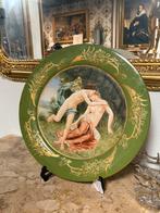 Barok schaal handgeschilderd gesigneerd, Ophalen of Verzenden, Zo goed als nieuw, Beeldje of Poppetje