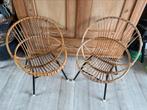 Vintage Rohe Noordwolde rotan stoelen, Ophalen of Verzenden, Zo goed als nieuw, Rotan