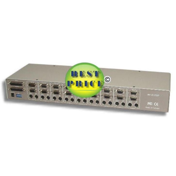 Super Commander KeyShare MK810SD 8-port KVM Switch, Computers en Software, Netwerk switches, Gebruikt, Verzenden