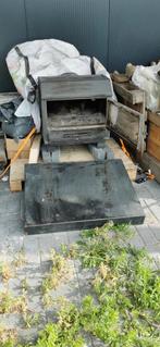 echte flam kachel, Huis en Inrichting, Kachels, Ophalen, Gebruikt, Vrijstaand, Hout