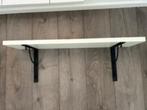 Wandplank met zwarte dragers, Huis en Inrichting, Woonaccessoires | Wandplanken en Boekenplanken, Ophalen, Zo goed als nieuw
