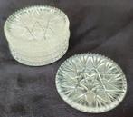Vintage glazen amuse schaaltjes - jaren 60 (ruit/waaier), Ophalen of Verzenden, Overige stijlen, Glas, Schaal of Schalen