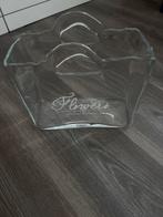 Riviera Maison Glazen Tas Vaas, Huis en Inrichting, Wit, Ophalen of Verzenden, Minder dan 50 cm, Glas