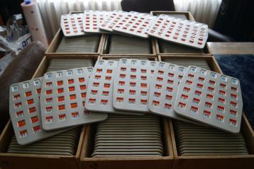 Bingo Schuifplankjes kaarten meer dan 400 stuks