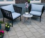 Luxe tuinset stoelen + zwart tafeltje, Ophalen, Zo goed als nieuw, Stoel
