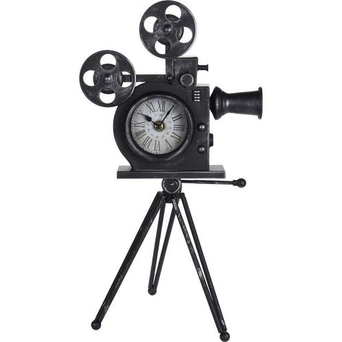 Bijzondere tafelklok filmcamera, Huis en Inrichting, Woonaccessoires | Klokken, Nieuw, Verzenden