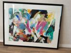 Abstract Schilderij van Lou Thissen, Antiek en Kunst, Ophalen of Verzenden