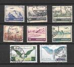 32A  8 Zwitserse Luchtpostzegels, Postzegels en Munten, Ophalen of Verzenden, Gestempeld