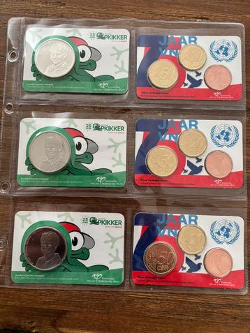 Coincards dubbel beschikbaar voor biedingen