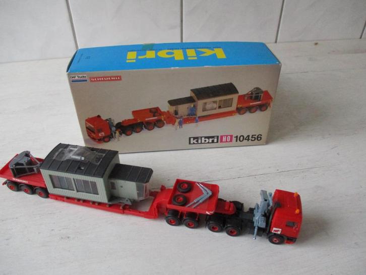 Kibri Mercedes Vrachtwagen met Oplegger no 10456, Hobby en Vrije tijd, Modelauto's | 1:87, Zo goed als nieuw, Bus of Vrachtwagen