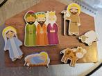 Leuke 7delig "kerst" decoratie(DIY/zelf geknutseld)kerststal, Diversen, Kerst, Ophalen of Verzenden, Zo goed als nieuw