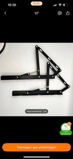 4 stuks Dubbel Frame Lift Hydraulische Stang, Ophalen, Verstelbaar, Eenpersoons, Zwart