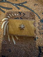 KNIL Toetoep kraagpat Majoor op naam., Verzamelen, Militaria | Algemeen, Verzenden, Landmacht, Azië, Embleem of Badge