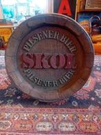 Mooi wandbord van het biermerk skol., Verzamelen, Ophalen, Reclamebord