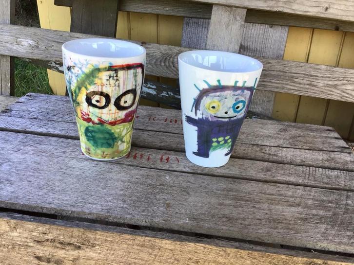 Poul Pava Bekers - Set van 2, Huis en Inrichting, Keuken | Servies, Zo goed als nieuw, Overige typen, Overige stijlen, Keramiek
