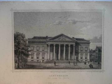 131 / Leeuwarden Paleis van Justitie  Staalgravure  1860 beschikbaar voor biedingen