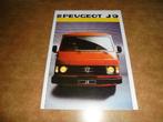 brochure Peugeot J9  1986, Boeken, Auto's | Folders en Tijdschriften, Overige merken, Ophalen of Verzenden, Zo goed als nieuw