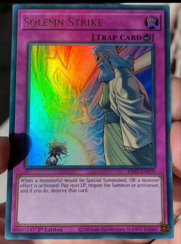 Yu-Gi-Oh! Solemn Strike RA02 1st Edition ! beschikbaar voor biedingen