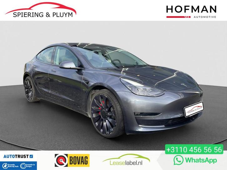 Tesla Model 3 Performance AWD 75 kWh SOH 95% (bj 2022), Auto's, Tesla, Bedrijf, Te koop, Model 3, 4x4, ABS, Airbags, Airconditioning