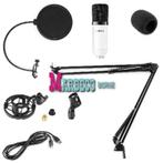 Studio Microfoon set, USB Microfoon, Tafelarm, Plopkap, Wit, Muziek en Instrumenten, Vonyx, Nieuw, Info@marbeco.nl, Studiomicrofoon