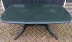 Hartman tuintafel groen met dienblad, Ophalen, Gebruikt, Rechthoekig, Kunststof