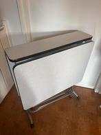 Inklapbare Vintage Tafel - formica, Ophalen, Gebruikt, 50 tot 100 cm, Rechthoekig