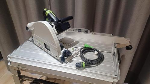 Festool TS75EBQ plus invalzaag, Doe-het-zelf en Verbouw, Gereedschap | Zaagmachines, Gebruikt, Invalzaag, 1200 watt of meer, 30 tot 70 mm
