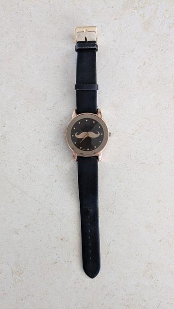 Horloge zwart rosé Snor beschikbaar voor biedingen