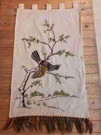 Vintage wandkleed jaren 70 geborduurde vogel 118/75, Gebruikt, Etten-Leur, DJT@dejuistetoon.eu, Ophalen of Verzenden