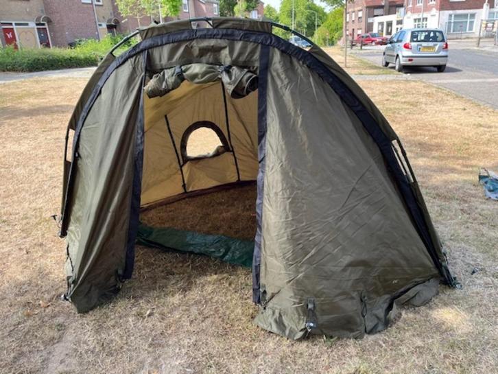 Karpertent 1 persoons Bivvy, Watersport en Boten, Hengelsport | Karpervissen, Zo goed als nieuw, Complete set, Ophalen of Verzenden