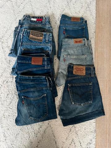 Vintage spijkerbroeken bundel Tommy Jeans, Levi’s, Cars beschikbaar voor biedingen