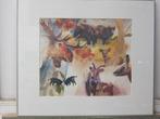 Aquarel - Wild -, Door Bernard Visser