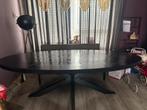 Ovalen visgraat tafel 240cm, Huis en Inrichting, Tafels | Eettafels, Ophalen, 100 tot 150 cm, 200 cm of meer, Zo goed als nieuw