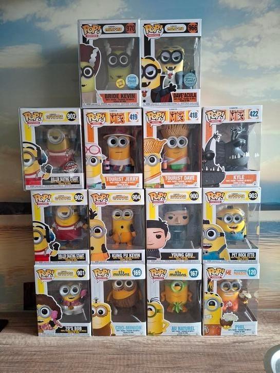Minions funko pop., Verzamelen, Poppetjes en Figuurtjes, Zo goed als nieuw, Ophalen of Verzenden