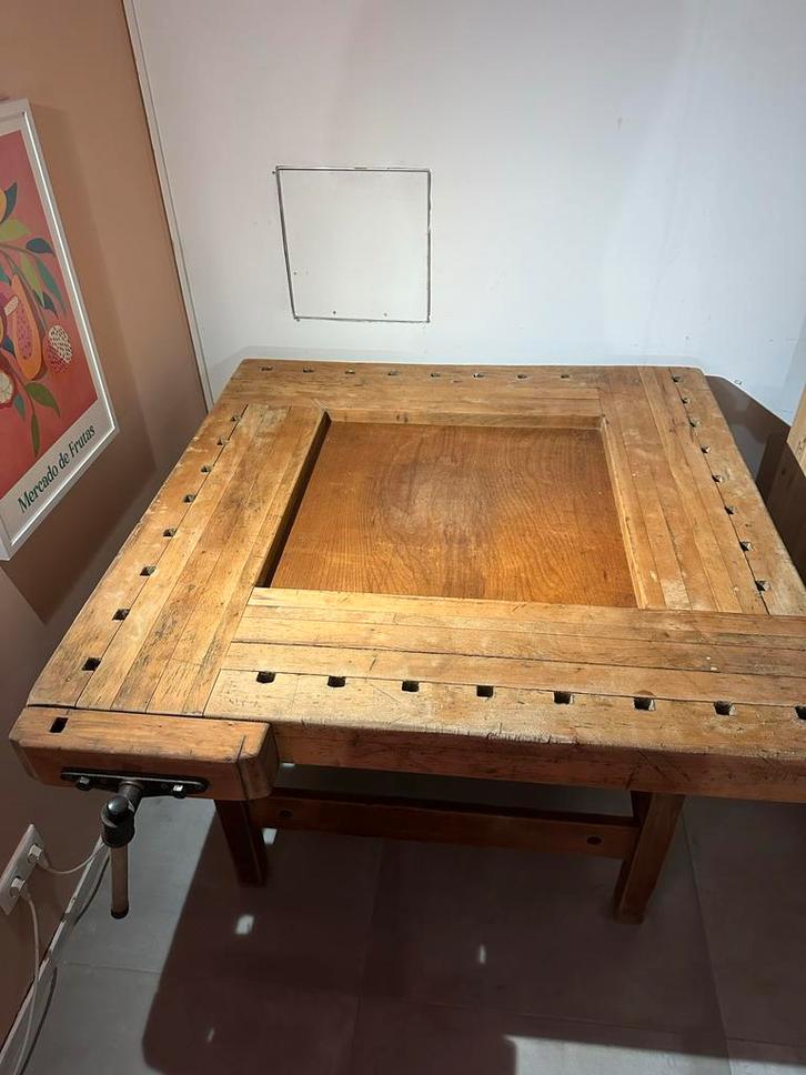 Nooitgedacht Werkbank - Prachtexemplaar!, Doe-het-zelf en Verbouw, Werkbanken, 170 cm of meer, Bankschroef, Ophalen