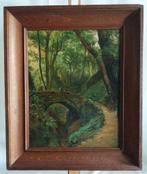 Aug. Legras (1864-1915) - Stenen brug - 1890, Antiek en Kunst, Kunst | Schilderijen | Klassiek, Ophalen of Verzenden