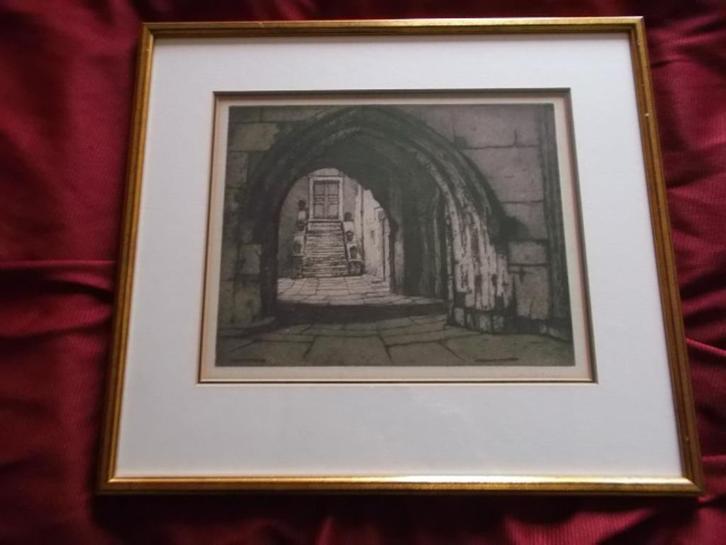 Ets Jan Poortenaar (gesigneerd), Antiek en Kunst, Kunst | Etsen en Gravures, Ophalen of Verzenden