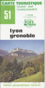 Pl1384 plattegrond lyon - grenoble 1980, Boeken, Ophalen of Verzenden, Gelezen, Nederland, Landkaart