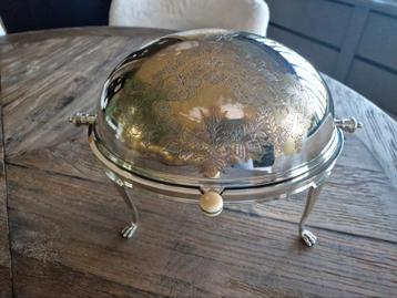  verzilverde fish vis silver zilver Chafing Dish gemerkt  beschikbaar voor biedingen