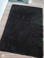 Zwart laagpollig vloerkleed, 133x196cm, Gebruikt, Ophalen