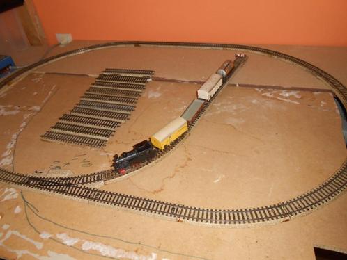 Märklin startset met tenderloc 3029 en 4 goederenwagons, Hobby en Vrije tijd, Modeltreinen | H0, Gebruikt, Treinset, Wisselstroom