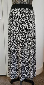 Zwart/crème midi rok, Kleding | Dames, Rokken, Maat 38/40 (M), Overige kleuren, &Co Woman, Ophalen of Verzenden
