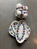 Boerenbont servies - Schalen, kopjes en schoteltjes, Ophalen of Verzenden, Aardewerk, Boerenbont, Schaal of Schalen