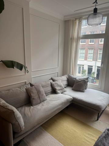 Hoekbank - Linnen Bekleding - 260x165cm beschikbaar voor biedingen