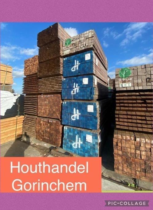 Hardhout palen | balken | regels | planken, Tuin en Terras, Tegels en Klinkers, Nieuw, Terrastegels, Hout, 10 m² of meer, Ophalen of Verzenden